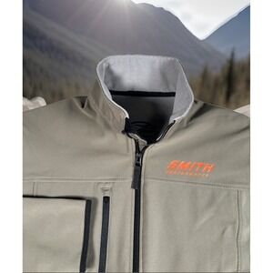 Smith Performance Softshell Jacket Mens M Full Zip Polyester Water Resistant-EUC